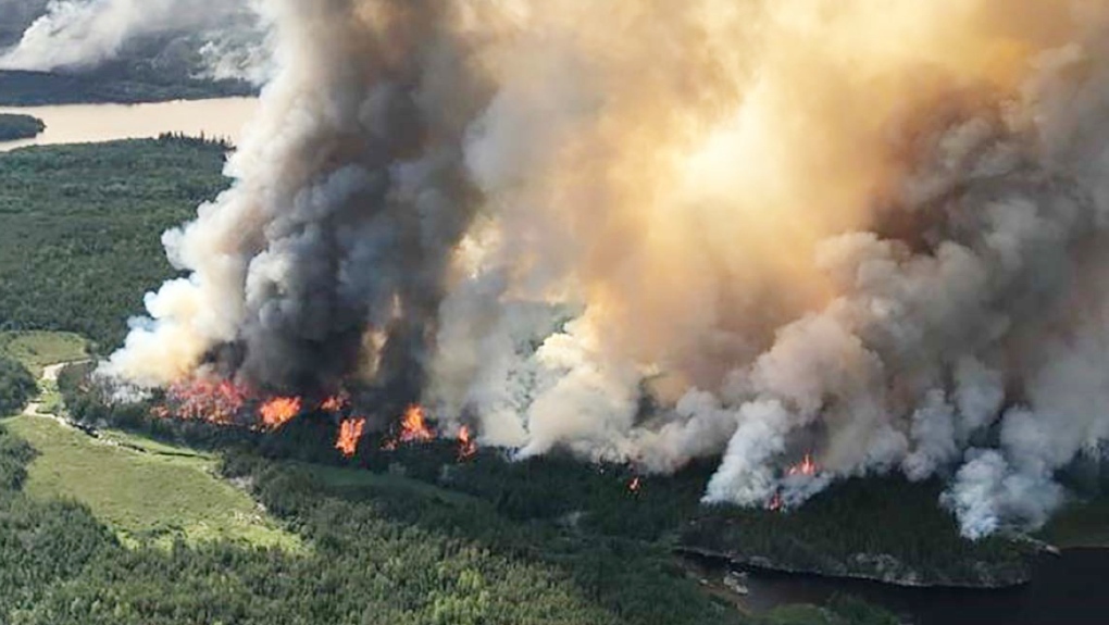 随着魁北克森林大火肆虐，安省大部分地区的发布空气质量声明 ...